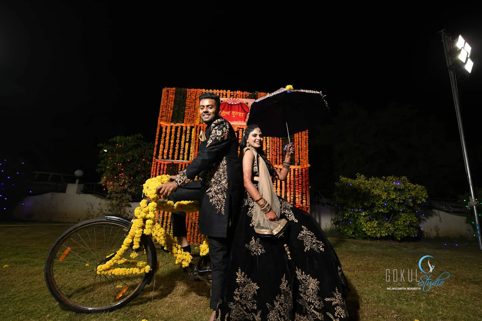 Elegant wedding moment