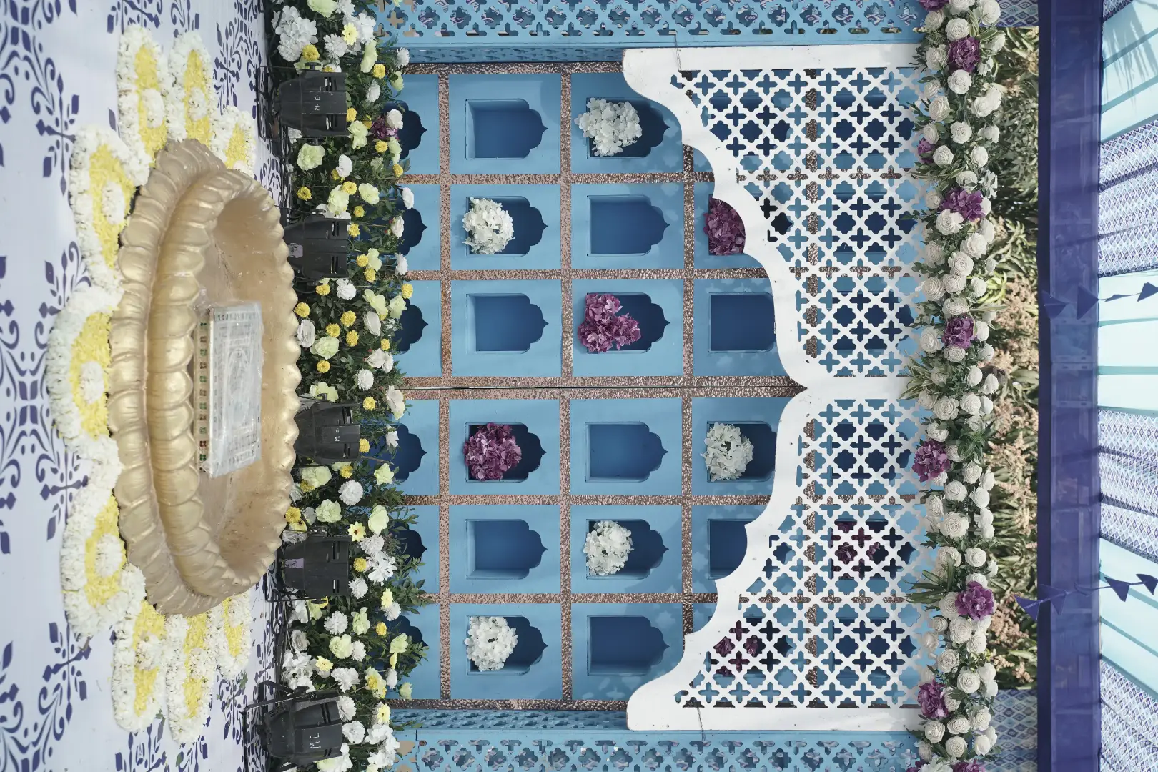 Blue Theme Haldi - Refreshing twist on traditional Haldi ceremony