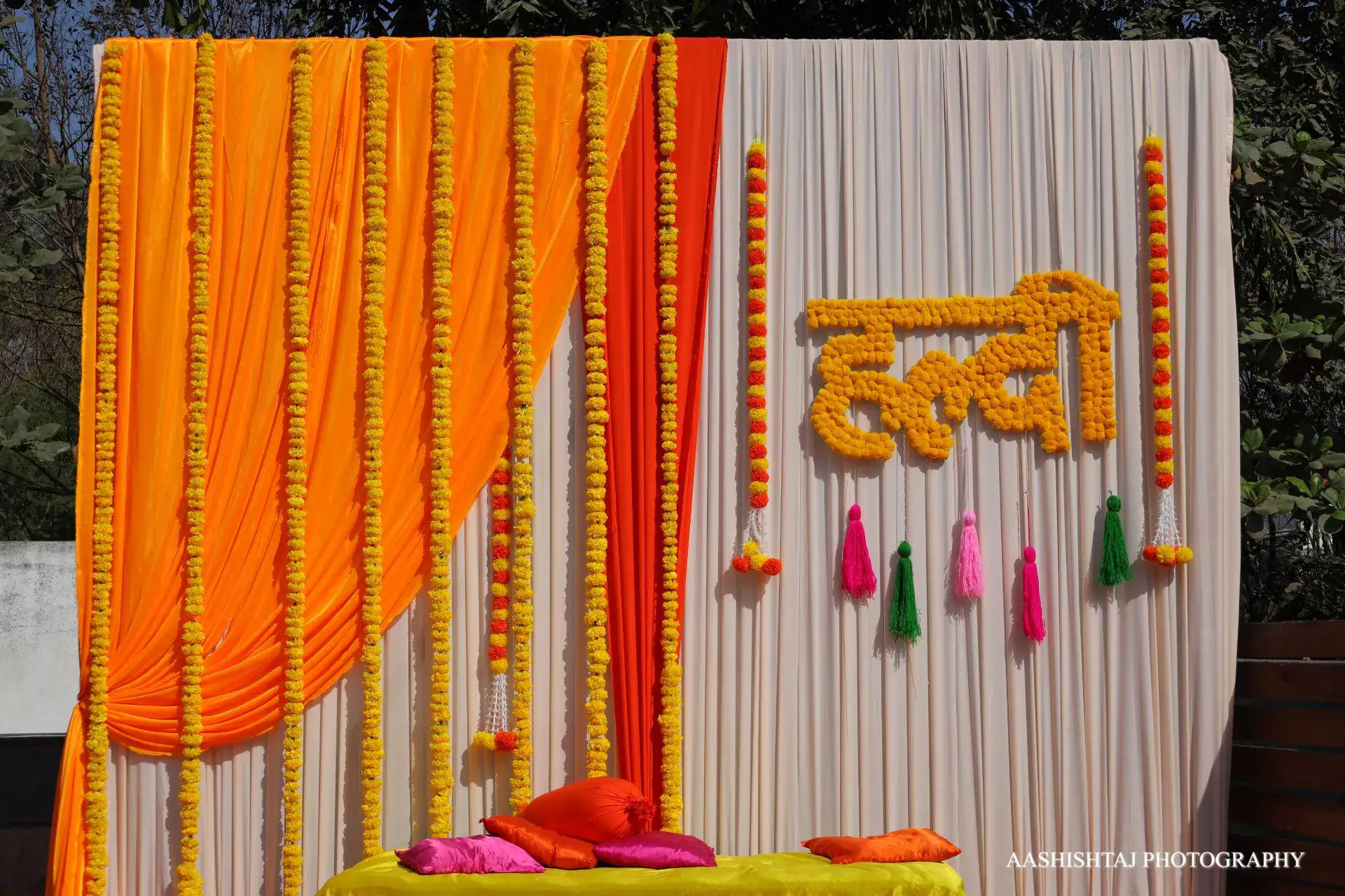 Carnival Theme Haldi - Fun, vibrant pool party celebration